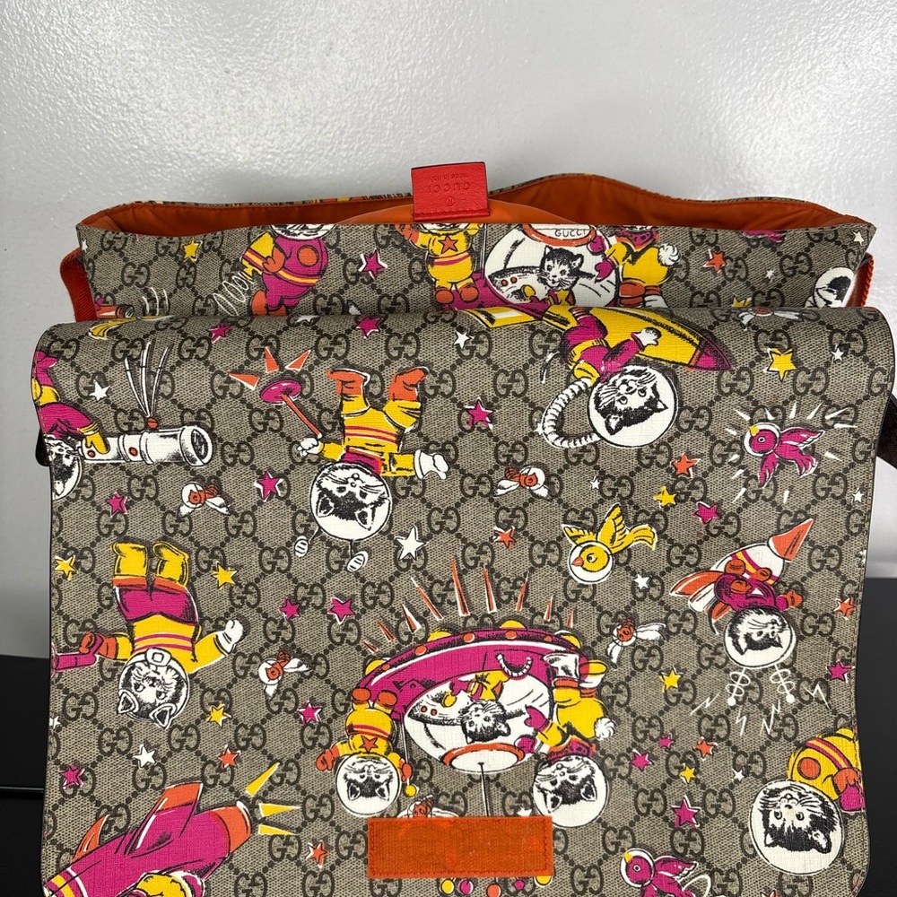 Gucci GG Supreme Monogram Space Cats Diaper Bag multicolor - Picture 14 of 16